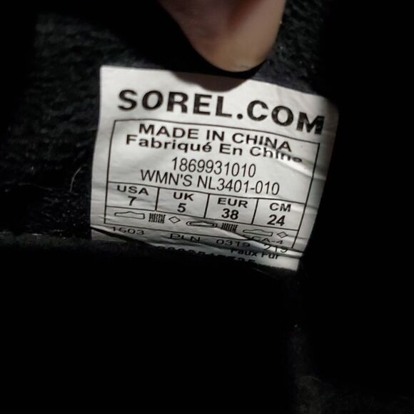 Sorel Out N About Sneak Puffy Strap Boots in Navy Blue Size 7 - Picture 11 of 13